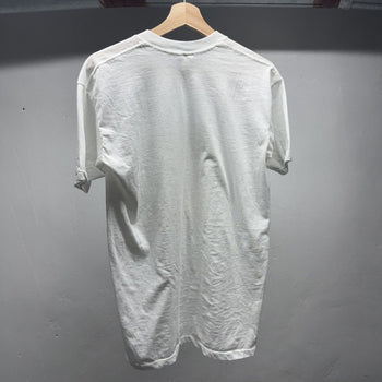 1980s Paper Thin Blank White Single Stitch Tee