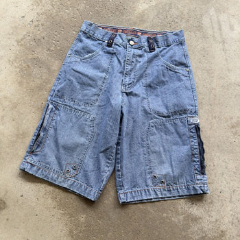 1990S/2000S Y2K PACO JEANS BAGGY DENIM FADED SKATER JEAN SHORTS