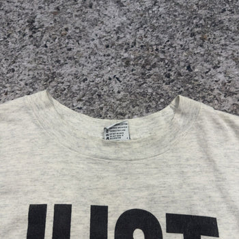 Camiseta sexual "Just Do Me" de los años 90 descolorida