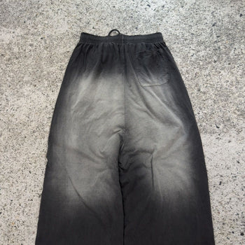 Vetements SS23 Runway Washed Black Double Layer Baggy Wide Leg Sweatpants