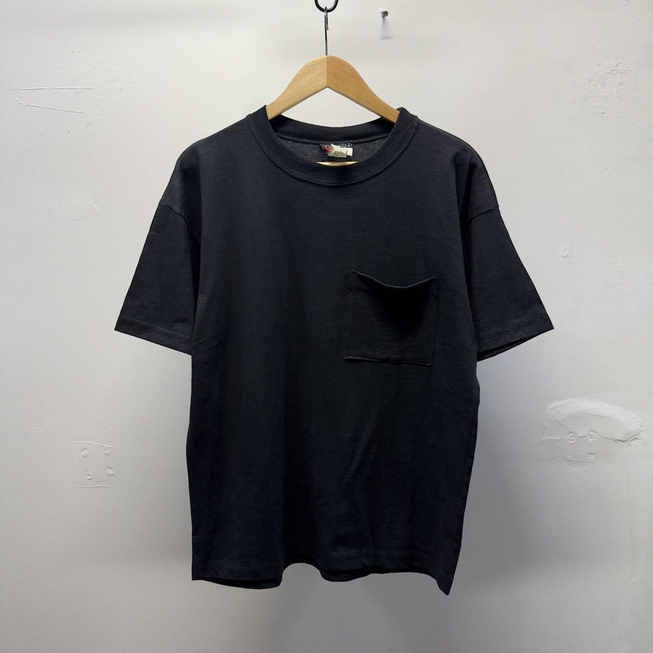 Vintage 1990s Blank Black Pocket Tee