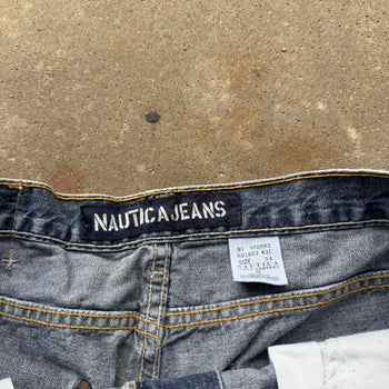 2000S Y2K NAUTICA BAGGY DENIM CARPENTER SKATER JEAN SHORTS