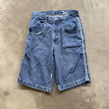 1990S/2000S Y2K BAGGY SKATER DENIM TRACK JEAN SHORTS JORTS