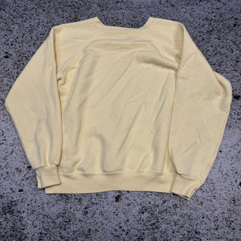 1980s Hanes Yellow Raglan Sweatshirt