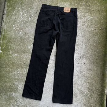 1990s LEVI'S 517 BLACK LIGHT DENIM BOOT CUT JEANS