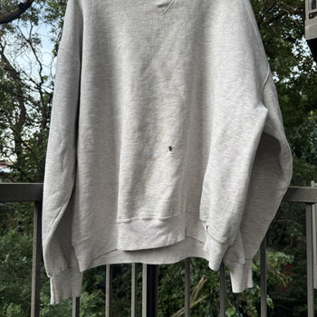 1990s Russell Athletic Thrashed Faded Stained Sweatshirt