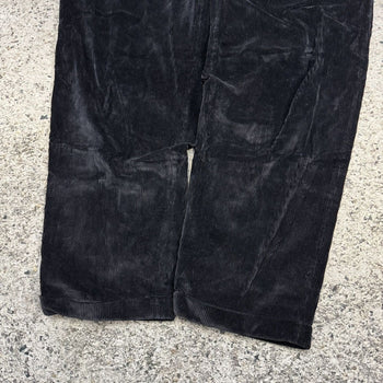1990s Nautica Wide Leg Black Corduroy Pants