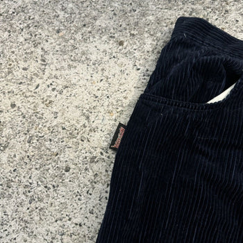 1990S INTERSTATE BAGGY WIDE LEG NAVY CORDUROY SKATER PANTS