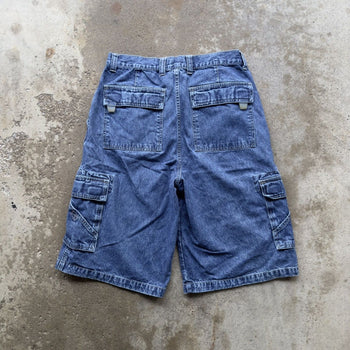 2000S UTILITY BAGGY CARGO DENIM SKATER JEAN SHORTS JORTS