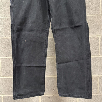 1990s Dickies Black Canvas Carpenter Work Pants