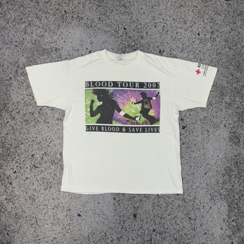 2007 Apple Blood Tour American Red Cross New York Promo Tee