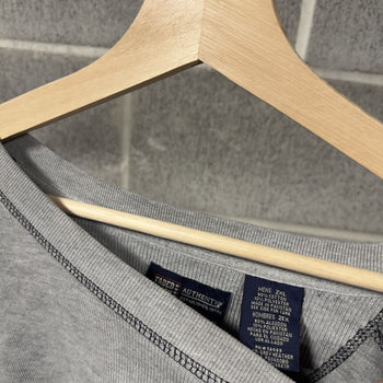 2000s Faded Wide Boxy Striped Raglan Longsleeve Shirt