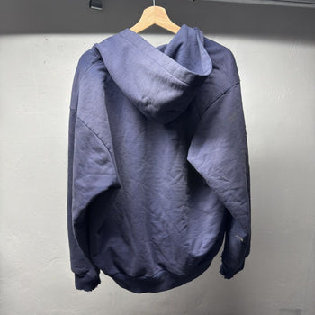 1990s Carhartt Faded Distressed Thermal Lined Zip Up Hoodie