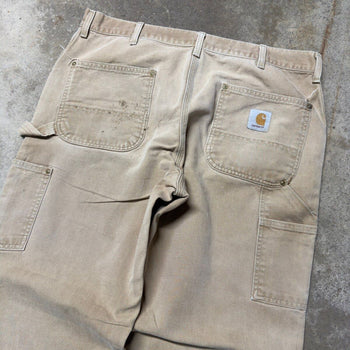 1990s CARHARTT TAN DOUBLE KNEE CARPENTER PANTS