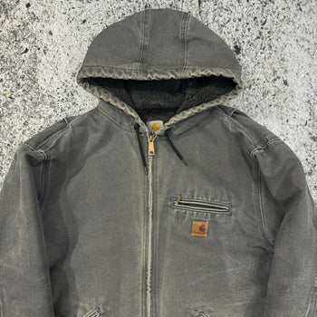 CARHARTT THRASHED FADED LINED HOODED JACKET