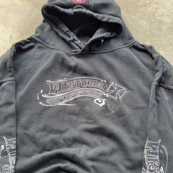 2000S WEST COAST CHOPPERS THRASHED FADED HOODIE OVERSIZED