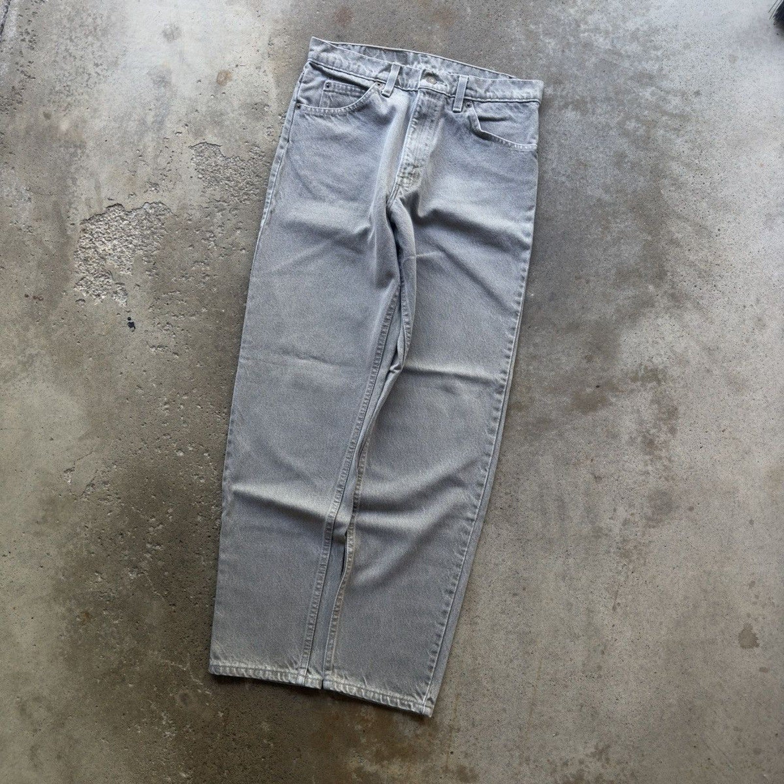 Vintage 1990s Levi's 550 Made in USA Orange Tab Jeans