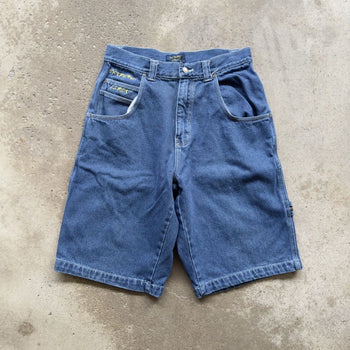 1990S/2000S Y2K EXTREME LIMIT BAGGY DENIM SKATER JEAN SHORTS JORTS