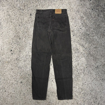 1990s Levi’s 550 Relaxed Tapered Faded Black Jeans