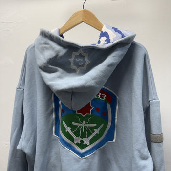 Murd333r.fm Special Ops Zip Up Hoodie Light Blue