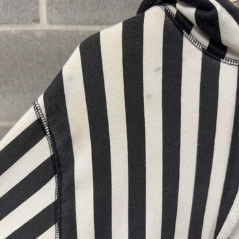 2014 Kill Cat Flog Gnaw Striped Hoodie Black White